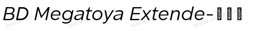 BD Megatoya Extende字体转换